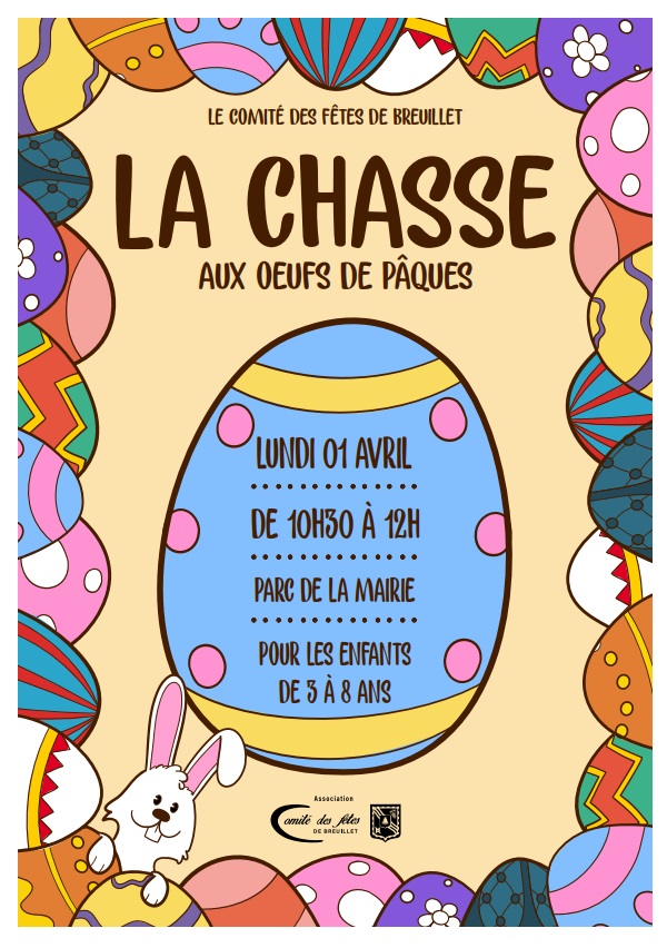 Chasse aux oeufs 1er avril 2024