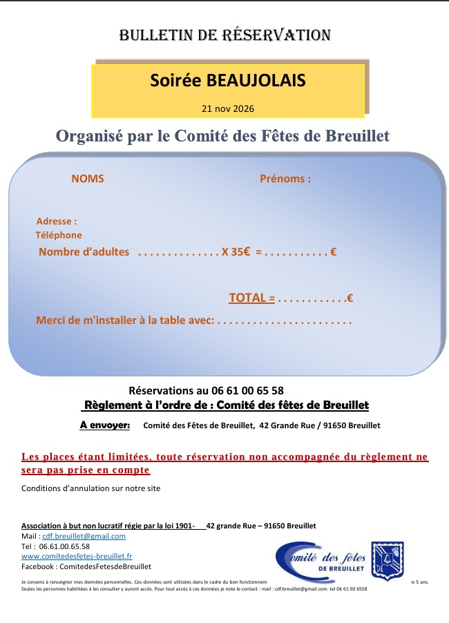 Soirée Beaujolais 2026